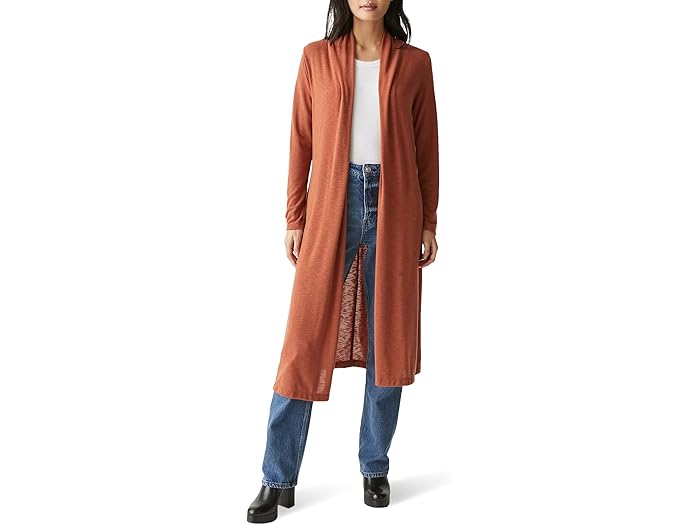 (取寄) マイケル スターズ レディース イジー ロングライン オープン カーディガン Michael Stars women Michael Stars Izzy Longline Open Cardigan Pecan