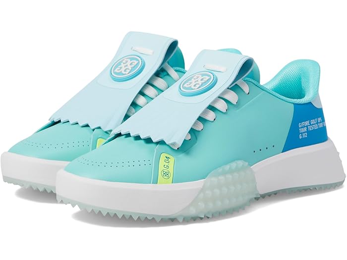 (取寄) ジーフォア レディース G.112 P.U. レザー カラー ブロック キルティー ゴルフ シューズ GFORE women GFORE G.112 P.U. Leather Colour Block Kiltie Golf Shoes Sardinia その1
