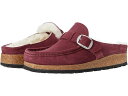 (取寄) ビルケンシュトック レディース バックリー シアリング - スエード Birkenstock women Buckley Shearling - Suede Maroon/Natural Suede/Shearling