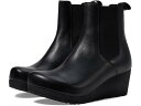 (取寄) ビルケンシュトック レディース パピリオ バイ エバ プル-オン ウェッジ ブーティ - レザー Birkenstock women Papillio by Ebba Pull-On Wedge Bootie - Leather Black(4)