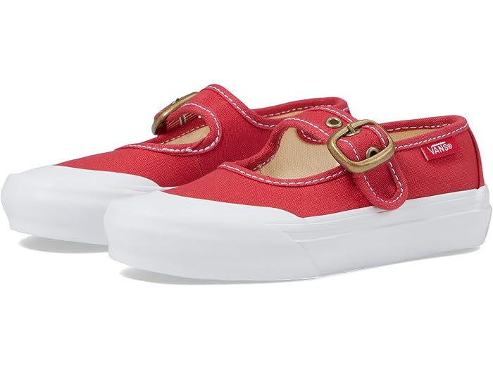 (取寄) バンズ キッズ ガールズ メアリー ジーン (リトル キッド) Vans Kids girls Mary Jane (Little Kid) Canvas Tomato