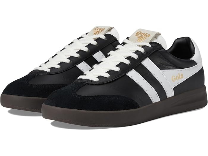 ()    쥶 Gola men Cyclone Leather Black/White/Dark Gum