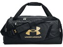 (取寄) アンダーアーマー アンデナイアブル 5.0 ダッフル MD Under Armour Undeniable 5.0 Duffel MD Black Medium Heather/Black/Metallic Gold