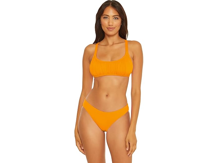 (取寄) ベッカ レディース サントリーニ オフィーリア シャード スクープ ブラレット BECCA women Santorini Ophelia Shirred Scoop Bralette Orange Burst
