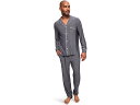 (取寄) エバージェイ メンズ ウィリアム プリンテッド Pj セット Eberjey men William Printed PJ Set Duo Strip...