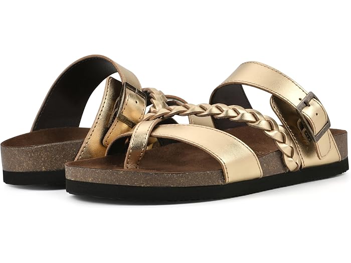 () ۥ磻ȥޥƥ ǥ إ White Mountain women Hazy Ant.Gold/Lea (W/Br...