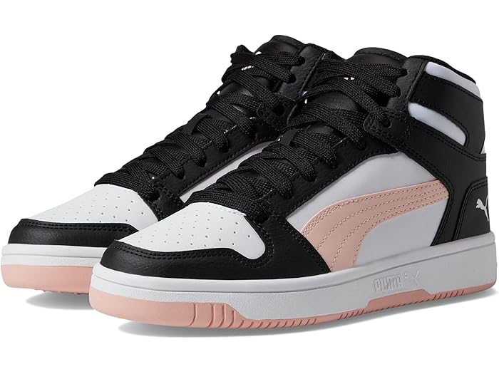 (取寄) プーマ キッズ キッズ プーマ キッズ リバウンド レイアップ シンセティック レザー スニーカー (ビッグ キッド) PUMA Kids kids Puma Kids Rebound Layup Synthetic Leather Sneakers (Big Kid) Puma Black/Rose Dust