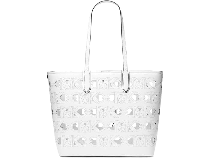 (取寄) マイケルコース レディース イライザ ラージ イースト ウェスト オープン トート MICHAEL Michael Kors women Eliza Large East West Open Tote Optic White