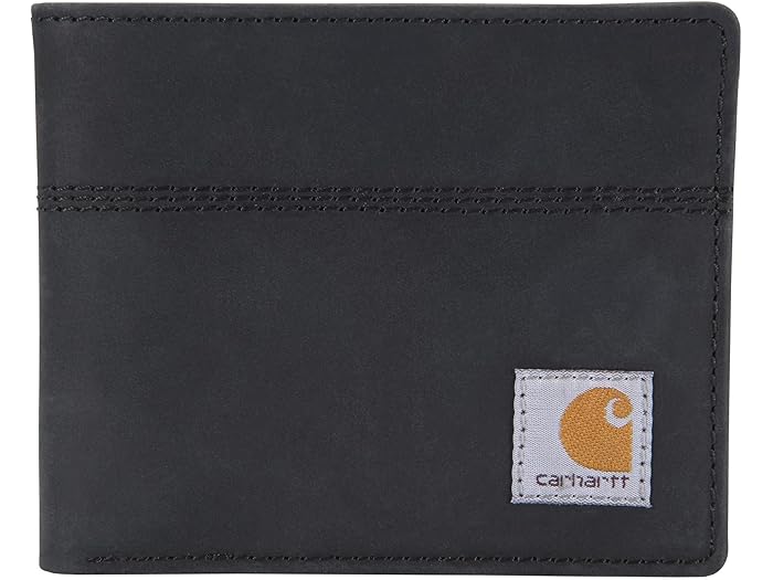 (取寄) カーハート メンズ サドル レザー バイフォールド ウォレット Carhartt men Saddle Leather Bifold Wallet Black