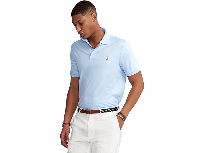 () ե  饷å եå ե åȥ ݥ Polo Ralph Lauren men Classic Fit Soft Cotton Polo Office Blue