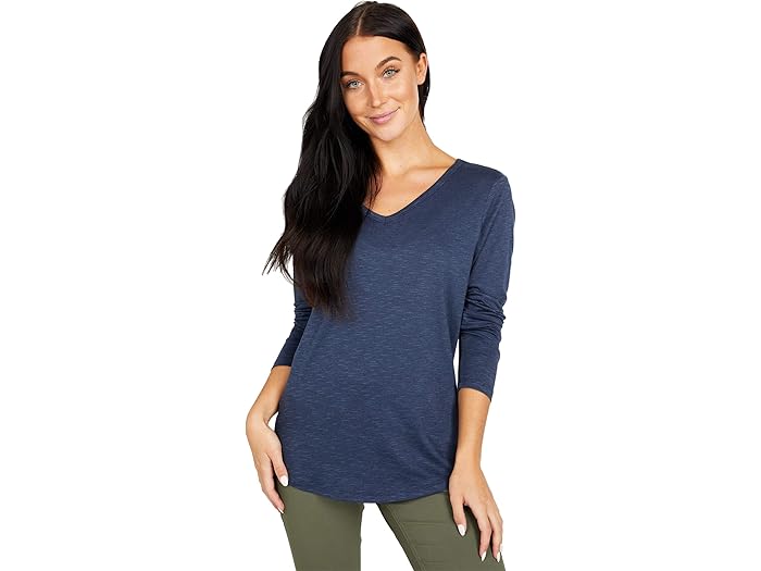 (取寄) トードアンドコー レディース マーリー リ ロング スリーブ ティー Toad&Co women Marley II Long Sleeve Tee True Navy