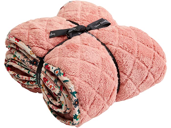 (取寄)ヴェラブラッドリー8050フリースソリッドスローブランケットVeraBradley80X50FleeceSolidThrowBlanketPrairiePaisley