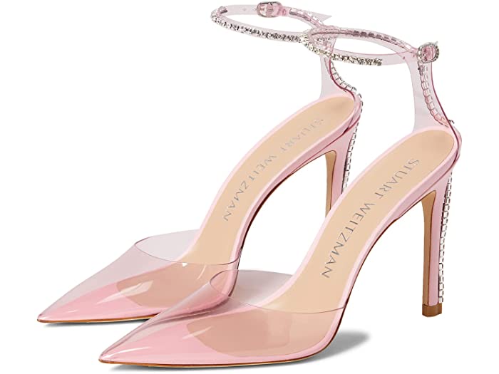 (取寄) スチュアート ワイツマン スチュアート グラム 100 ストラップ ポンプ Stuart Weitzman Stuart Glam 100 Strap Pump Light Pink/Cotton Candy/Clear
