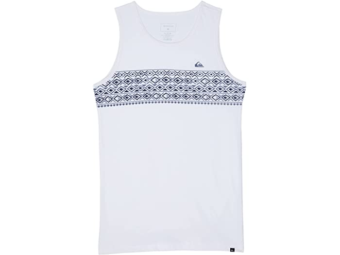 (取寄) クイック シルバー キッズ ボーイズ トライバル ファズ タンク (ビッグ キッズ) Quiksilver Kids boys Tribal Fuz Tank (Big Kids) White