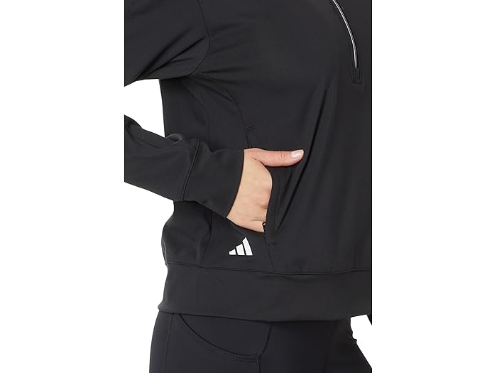 (取寄) アディダス ゴルフ レディース アルティメット365 クオーター ジップ ゴルフ プルオーバー adidas Golf women Ultimate365 Quarter Zip Golf Pullover Black