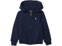 (取寄) ラルフローレン キッズ ガールズ フレンチ テリー パーカー (リトル キッズ) Polo Ralph Lauren Kids girls French Terry Hoodie (Little Kids) Refined Navy