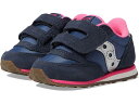 (取寄) サッカニー キッズ キッズ オリジナルス ジャズ フック アンド ループ スニーカー (トドラー/リトル キッド) Saucony Kids kids Originals Jazz Hook & Loop Sneaker (Toddler/Little Kid) Navy/Silver/Pink