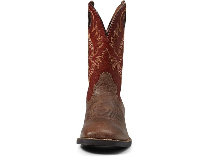 (取寄) アリアット メンズ スポーツ ロデオ ウェスタン ブーツ Ariat men Sport Rodeo Western Boot Crazy Crunch Tan/Determined Orange