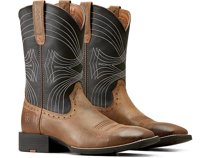 (取寄) アリアット メンズ スポーツ ワイド スクエア トゥ ウェスタン ブーツ Ariat men Sport Wide Square Toe Western Boots Barley Brown