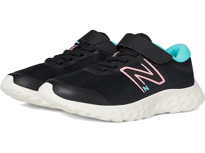 (取寄) ニューバランス スニーカー キッズ 520v8 バンジー レース New Balance Kids kids 520v8 Bungee Lace (Little Kid) Black/Ultra Pink