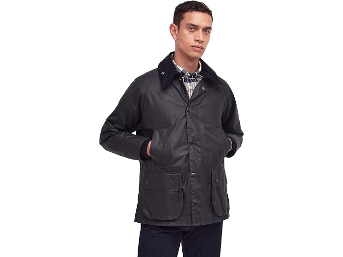 (取寄) バブアー メンズ ビデイル ワックス ジャケット Barbour men Barbour Bedale Wax Jacket Navy 1のサムネイル