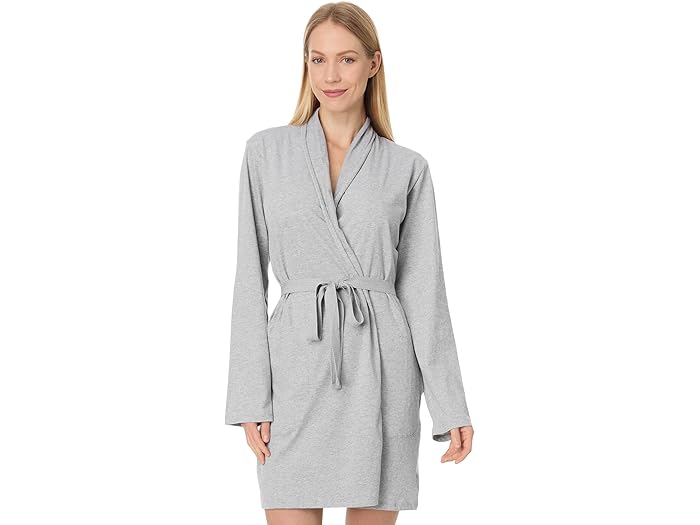 楽天ジェットラグ楽天市場店（取寄） スキン レディース ナチュラル 36 1/2” ジュリアナ オーガニック コットン ローブ Skin women Natural 36 1/2” Juliana Organic Cotton Robe Heather Grey 1