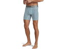 (取寄) トミー ジョン メンズ クール コットン ミッド-レンクス ボクサー ブリーフ 6 Tommy John men Cool Cotton Mid-Length Boxer Brief 6" Fair Aqua Checkmate