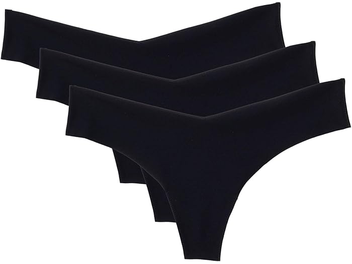 (取寄) コマンドー レディース クラシック トング 3-パック Commando women Classic Thong 3-Pack Black/Black...