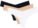 (取寄) コマンドー レディース クラシック トング 3-パック Commando women Classic Thong 3-Pack Black/Beige...