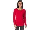 (取寄) モッドオードック レディース ロング スリーブ ツイステッド スクープ ネック ティー Mod-o-doc women Long Sleeve Twisted Scoop Neck Tee Santa Red