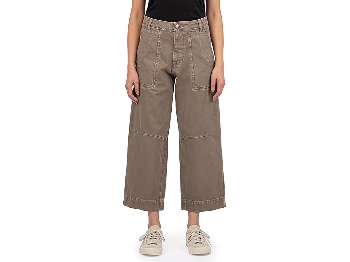 (取寄) カット フロム ザ クロス レディース アシュトン - ワイド レッグ バレル KUT from the Kloth women Ashton - Wide Leg Barrel Putty Beige