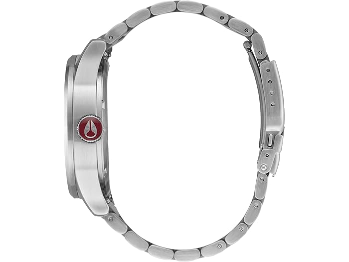 (取寄) ニクソン メンズ セントリー ステインレス スティール Nixon men Sentry Stainless Steel Silver/Cranberry