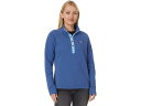 (取寄) エルエルビーン レディース レイクウォッシュド オットマン ニット クオーター スナップ L.L.Bean women Lakewashed Ottoman Knit Quarter Snap Deep Blue(4)