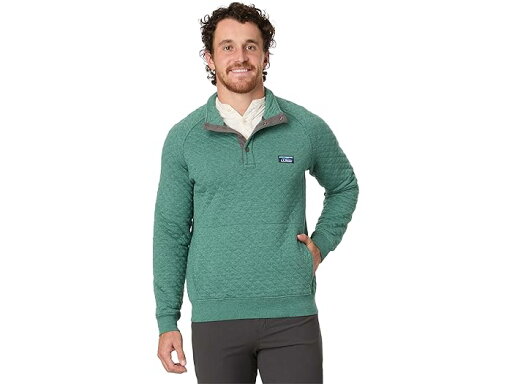 (取寄) エルエルビーン メンズ キルテッド スウェットシャツ L.L.Bean men Quilted Sweatshirt Deep Green Heather (取寄) エルエルビーン メンズ キルテッド スウェットシャツ L.L.Bean men Quilted Sweatshirt Deep Green Heather