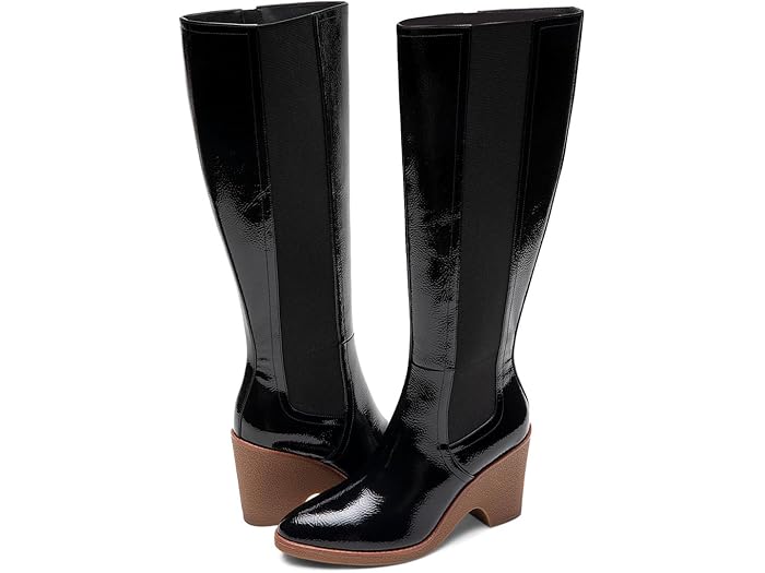 () 륺 ǥ ե Aerosoles women Memphis Black Patent Crinkled...