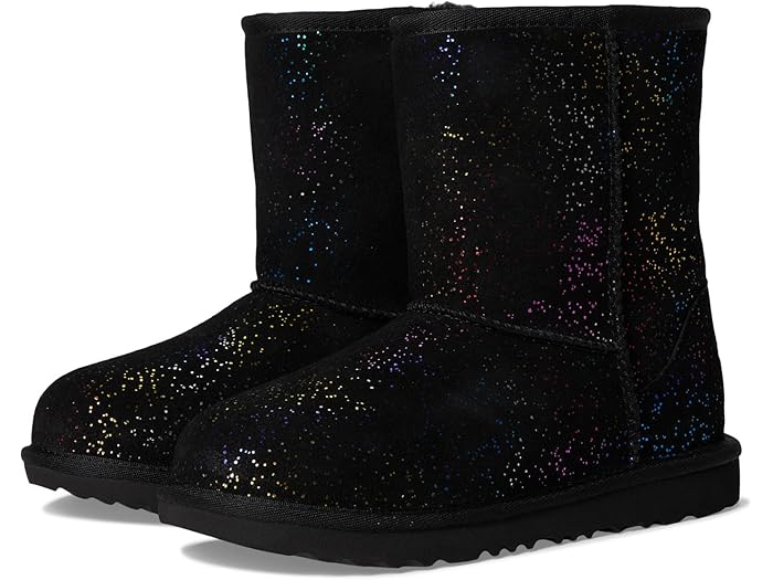 (取寄) アグ キッズ ガールズ クラシック リ リ シマー スカイ (リトル キッド/ビッグ キッド) UGG Kids girls Classic II II Shimmer Sky (Little Kid/Big Kid) Black/Rainbow Metallic