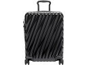 (取寄) トゥミ 19 ディグリー ポリカーボネイト コンチネンタル エクスパンダブル 4 ホイール キャリーオン Tumi 19 Degree Polycarbonate Continental Expandable 4 Wheel Carry-On Black(4)