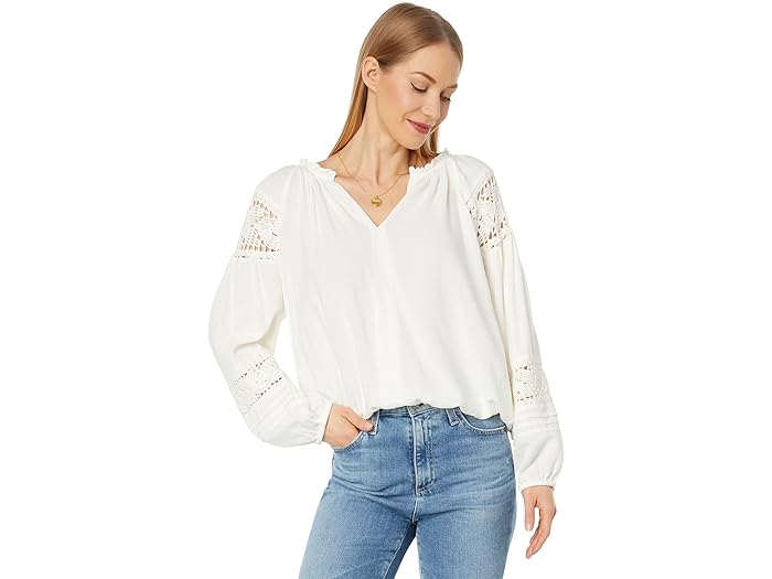 () å֥ ǥ  ڥ ֥饦 Lucky Brand women Crochet Peasant ...