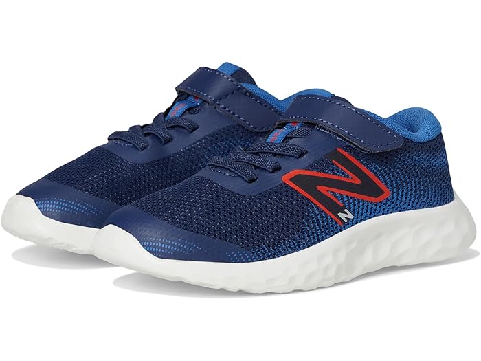 (取寄) ニューバランス スニーカー キッズ 520v8 バンジー レース New Balance Kids kids 520v8 Bungee Lace NB Navy/Neo Flame