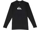 (取寄) クイック シルバー キッズ ボーイズ ソリッド ストリーク ロング スリーブ (ビッグ キッズ) Quiksilver Kids boys Solid Streak Long Sleeve (Big Kids) Black