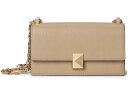 (取寄) ケイトスペード レディース トライベッカ ペブルド レザー ミニ フラップ チェイン クロスボディ Kate Spade New York women Tribeca Pebbled Leather Mini Flap Chain Crossbody Timeless Taupe