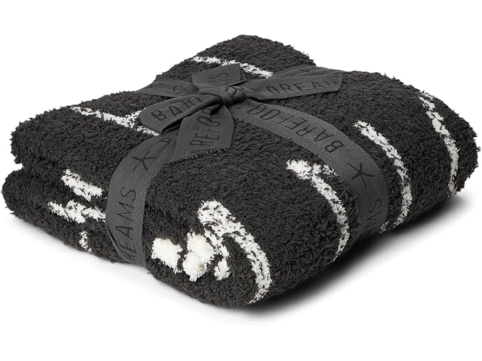 (取寄) ベアフットドリームス キッズ キッズ コージシック アルファベット ストローラー ブランケット (インファント) Barefoot Dreams Kids kids CozyChic Alphabet Stroller Blanket (Infant) Carbon/Cream