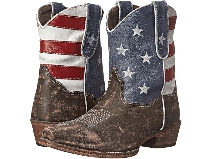 () ѡ ǥ ꥫ եå 硼ƥ Roper women American Flag Shorty Bro...
