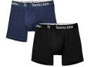 (取寄) トミー ジョン メンズ コットン ストレッチ 4 ボクサー ブリーフ 2-パック Tommy John men Cotton Stretch 4" Boxer Brief 2-Pack Dress Blues/Black