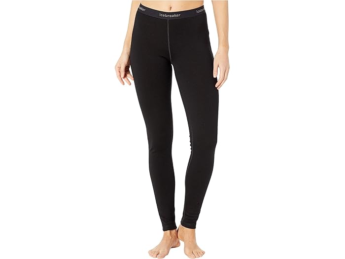 (取寄) アイスブレイカー レディース 260 テック メリノ ベース レイヤー レギングス Icebreaker women 260 Tech Merino Base Layer Leggings Black