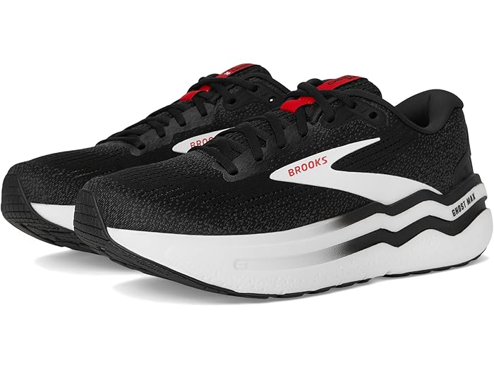 () ֥å   ޥå 2 Brooks men Ghost Max 2 Black/White/Fiery Re...