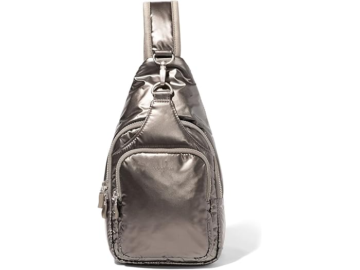 (取寄) バッガリーニ レディース セントラル パーク スリング Baggallini women Central Park Sling Gunmetal Puff