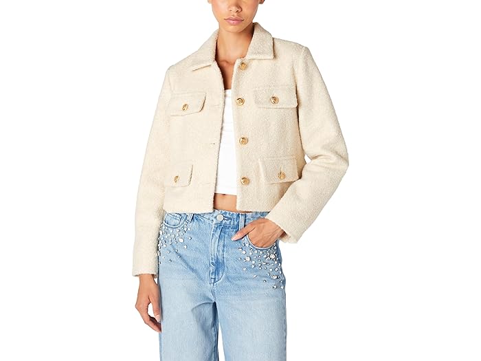 (取寄) ブランクニューヨーク レディース クロップド シャツ ジャケット ウィズ ポケット アンド ゴー..