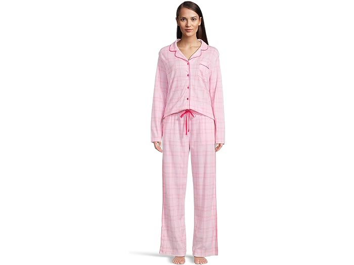 (取寄) カレン ノイバーガー レディース イングリッシュ ビューティ ガールフレンド Pj セット Karen Neuburger women English Beauty Girlfriend PJ Set Pearl Plaid