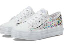 (取寄) ケッズ キッズ ガールズ トリプル アンダー (リトル キッド/ビッグ キッド) Keds Kids girls Triple UP-Glitter Under Glas (Little Kid/Big Kid) White/Glitter